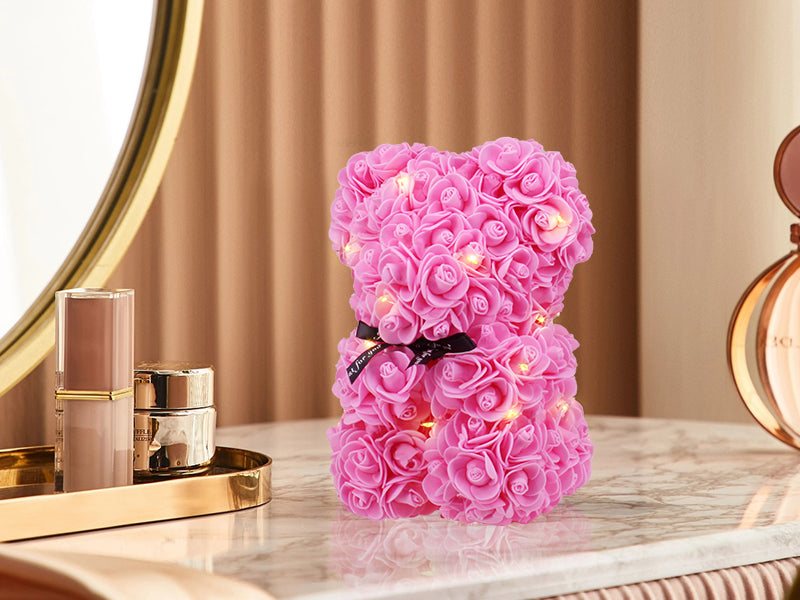 Forever Rose Teddy Bear - Pink