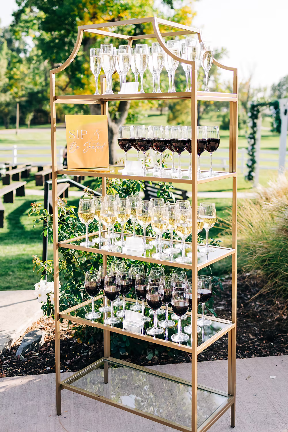 The Luxe Gold Champagne Shelf