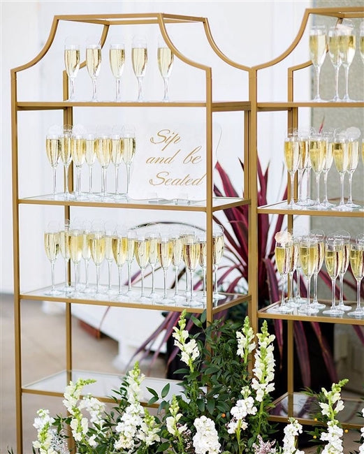 The Luxe Gold Champagne Shelf