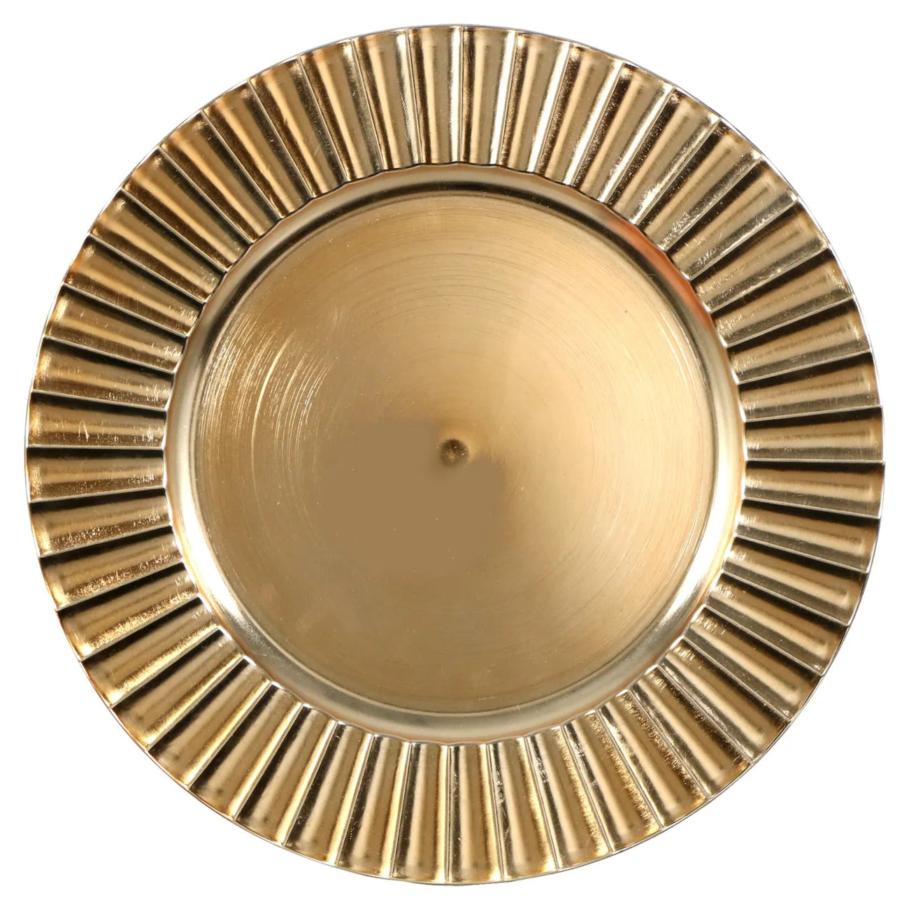 Gold Fluted Charger Plate