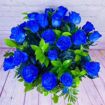 Blue Rose Bouquet - DGM Flowers  | Fort Lauderdale Florist