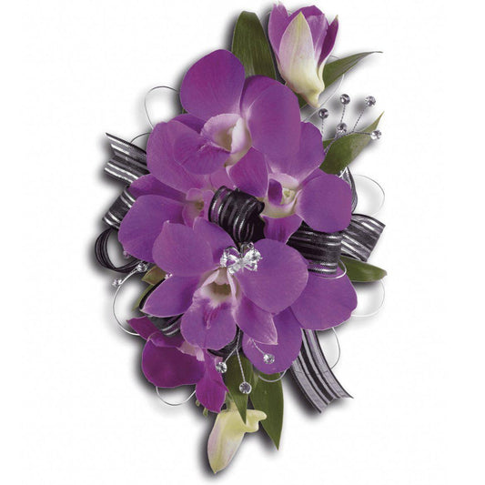 Purple Promise Wristlet Corsage - DGM Flowers  | Fort Lauderdale Florist
