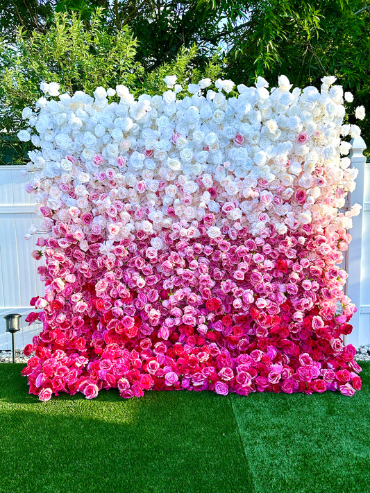 Ombre Flower Wall