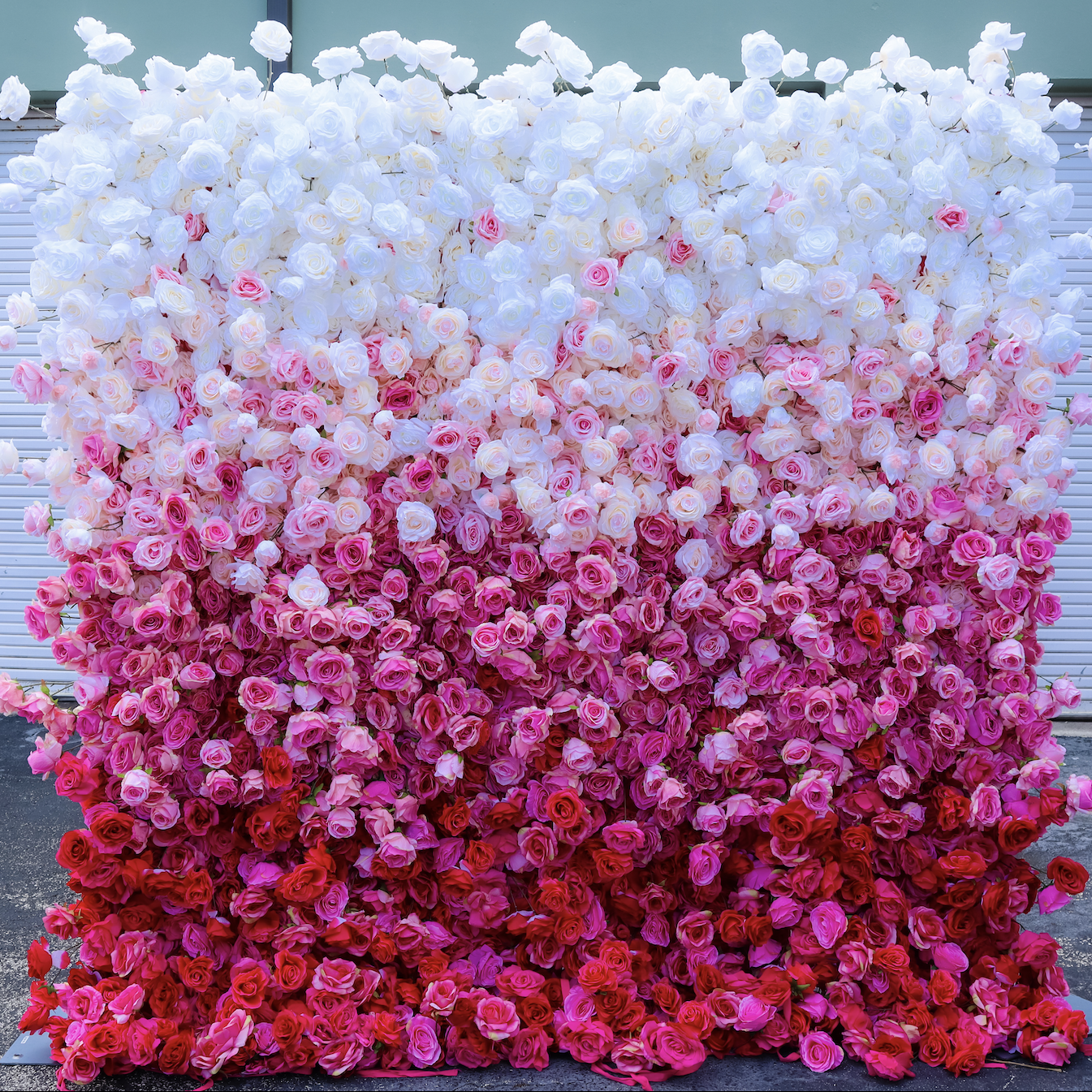 Ombre Flower Wall