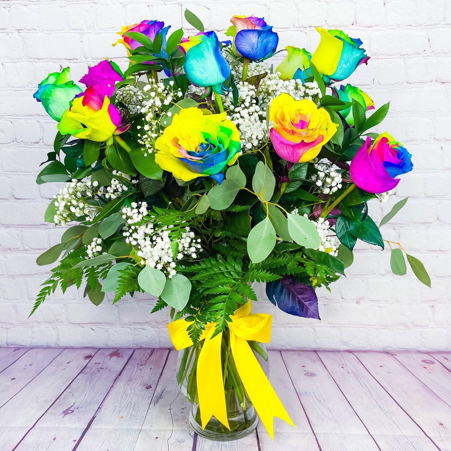 Rainbow Rose Bouquet