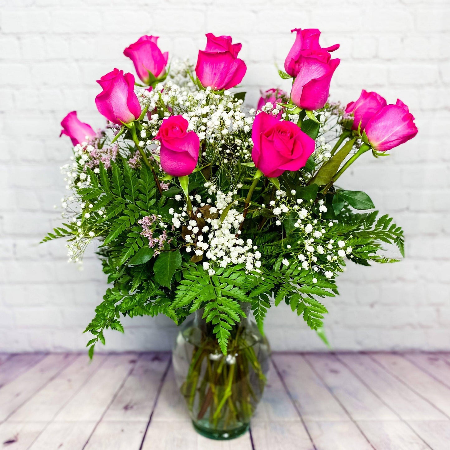 Pink Roses, One Dozen, Premium Long Stem Rose