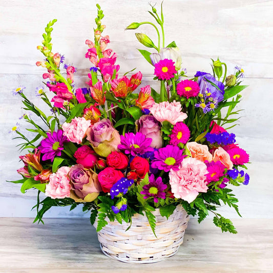 Country Basket Blooms by DGM Flowers