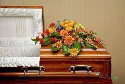 Graceful Garden Casket Spray