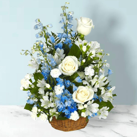 Peaceful Wishes Flower Basket