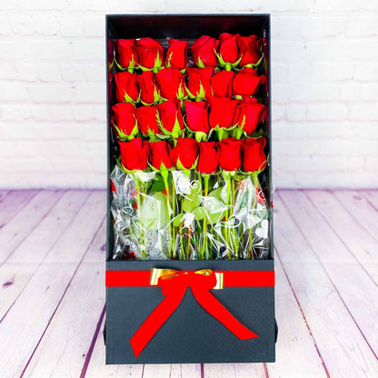 Luxury Lovers Gift Box - 2 Dozen Roses