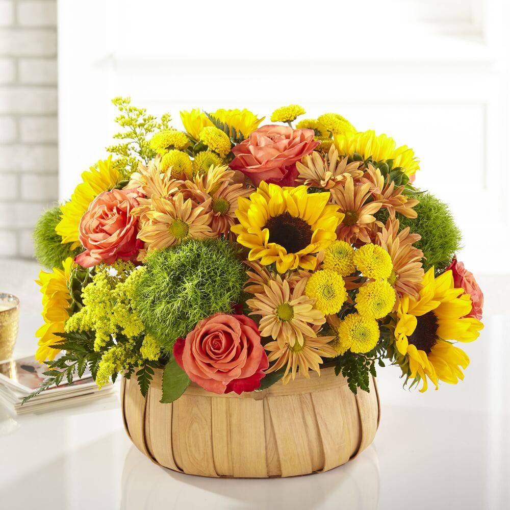 Harvest Sunflower Basket