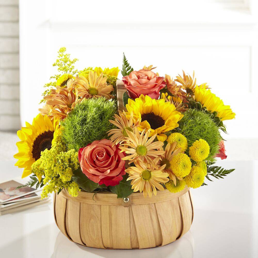 Harvest Sunflower Basket