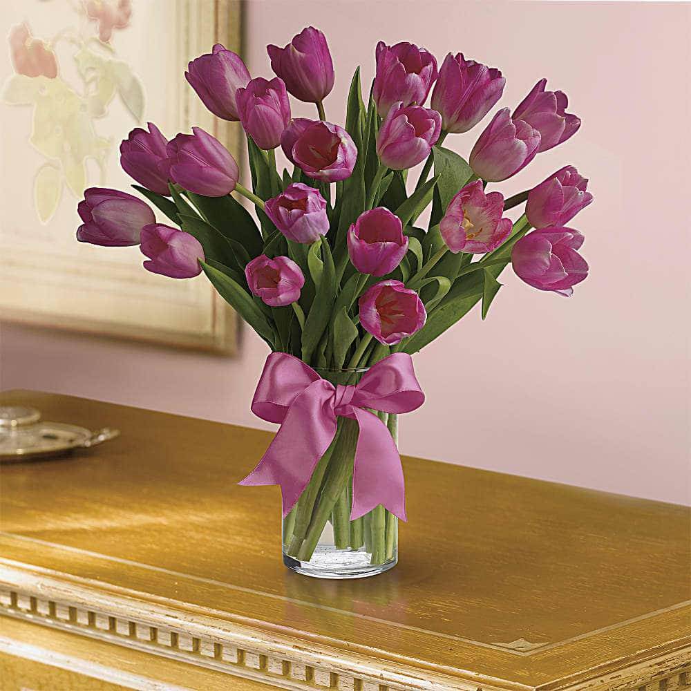 Precious Pink Tulips Bouquet