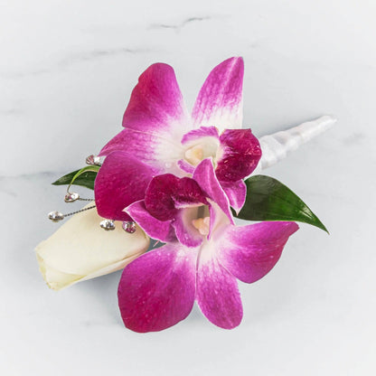 Dendrobium Orchid Splendor Boutonierre