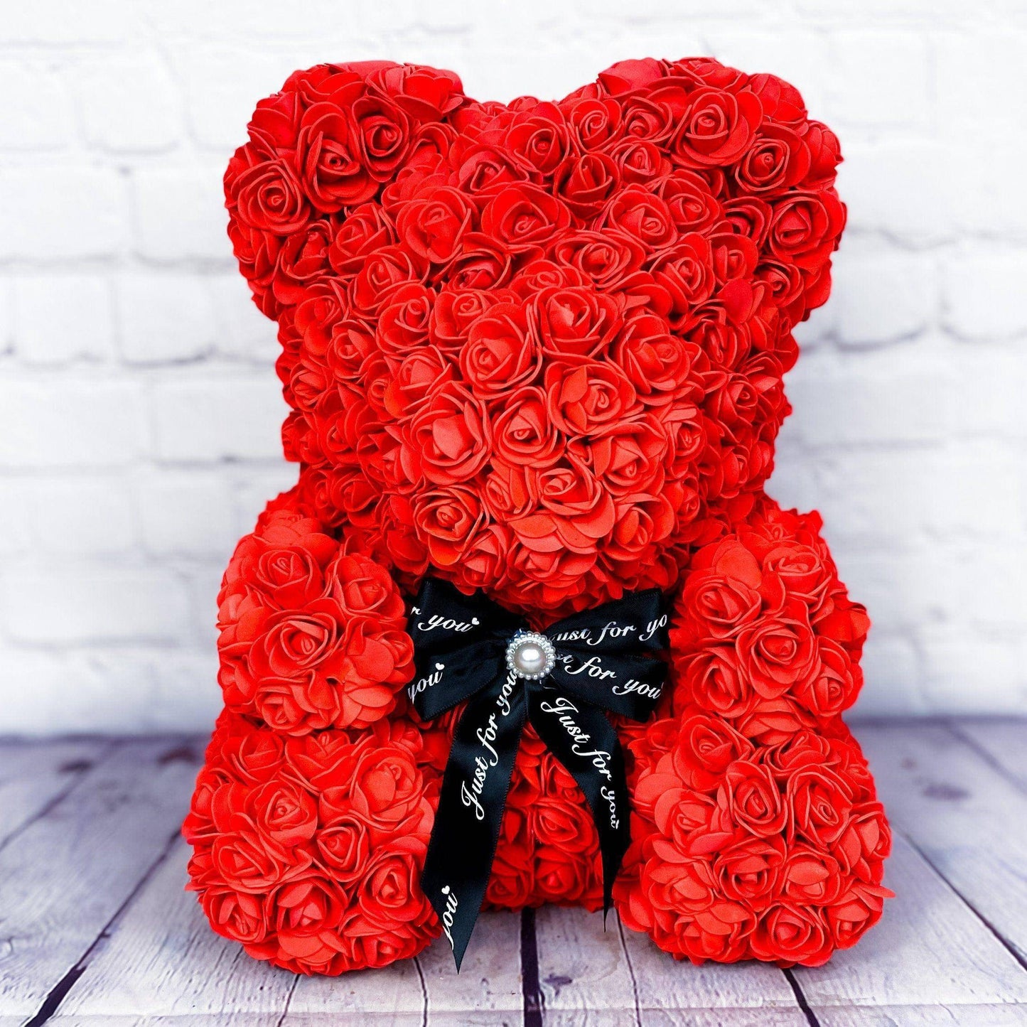 Gift Wrapped Rose Bears (Large)