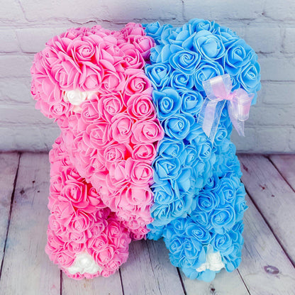 Gift Wrapped Rose Bears (Large)