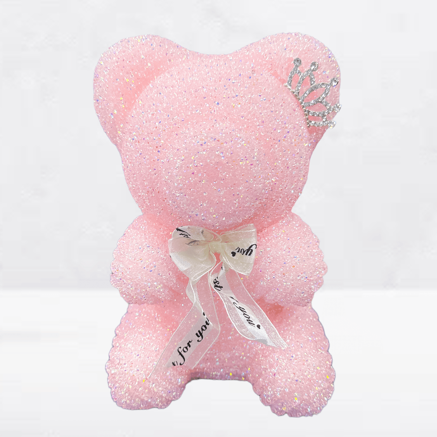 Luxury Tinsel Bear With Tiara