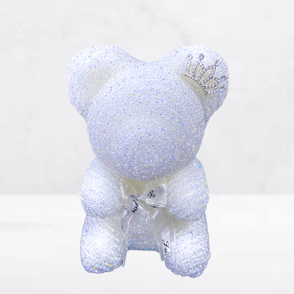 Luxury Tinsel Bear With Tiara