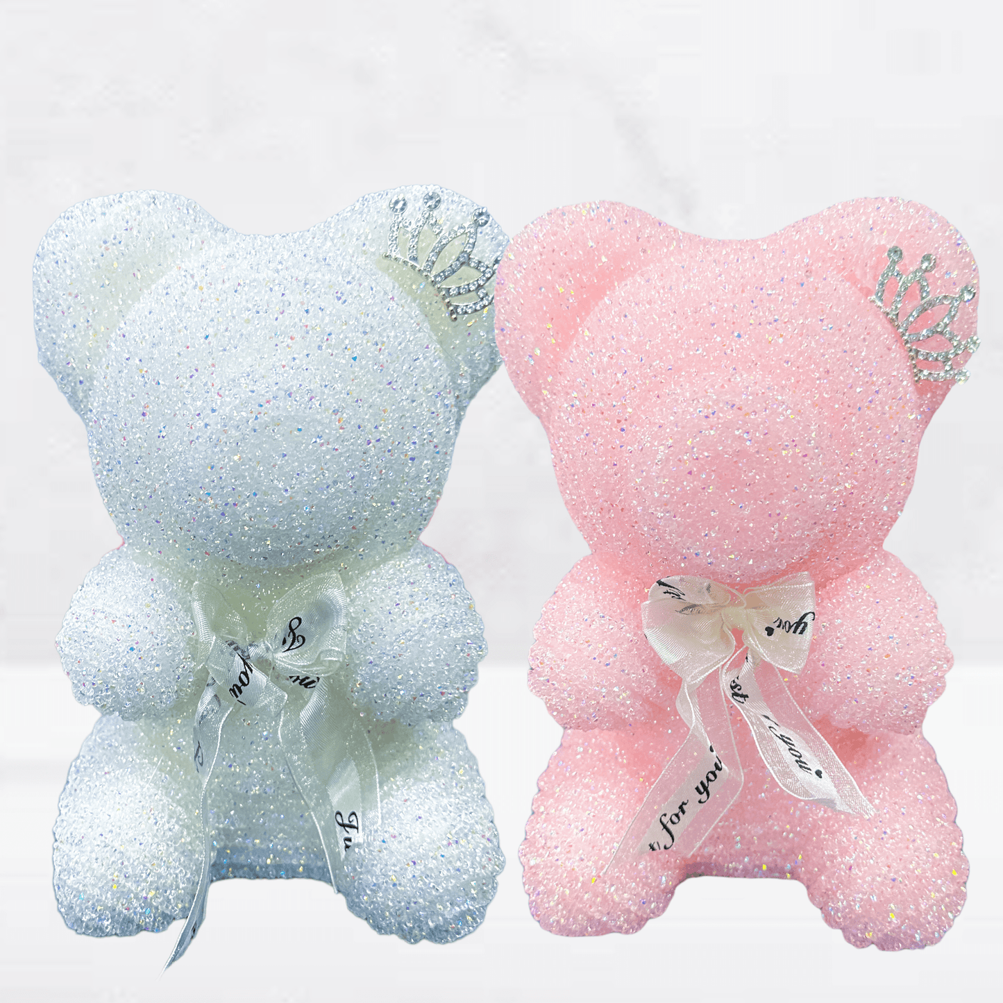 Luxury Tinsel Bear With Tiara