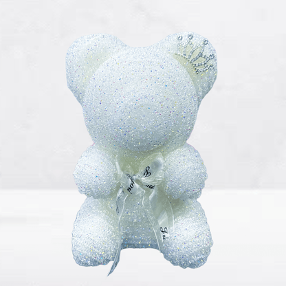 Luxury Tinsel Bear With Tiara