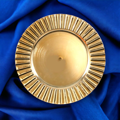 Gold Fluted Charger Plate