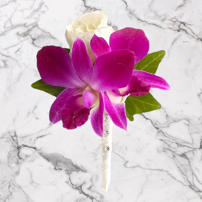 Dendrobium Orchid Splendor Boutonierre - DGM Flowers  | Fort Lauderdale Florist