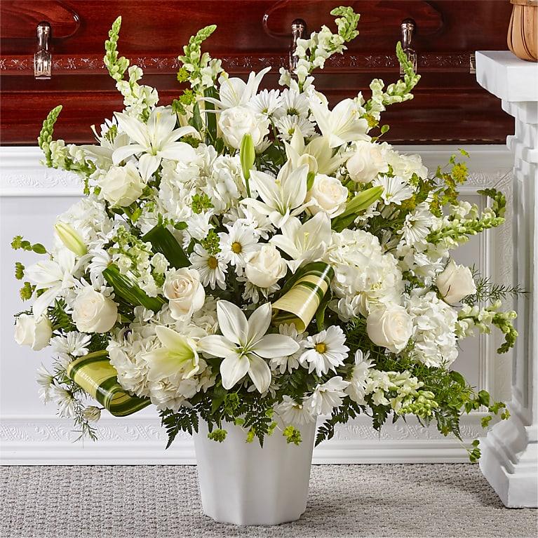 Thoughts Of Tranquility Floor Basket - DGM Flowers  | Fort Lauderdale Florist