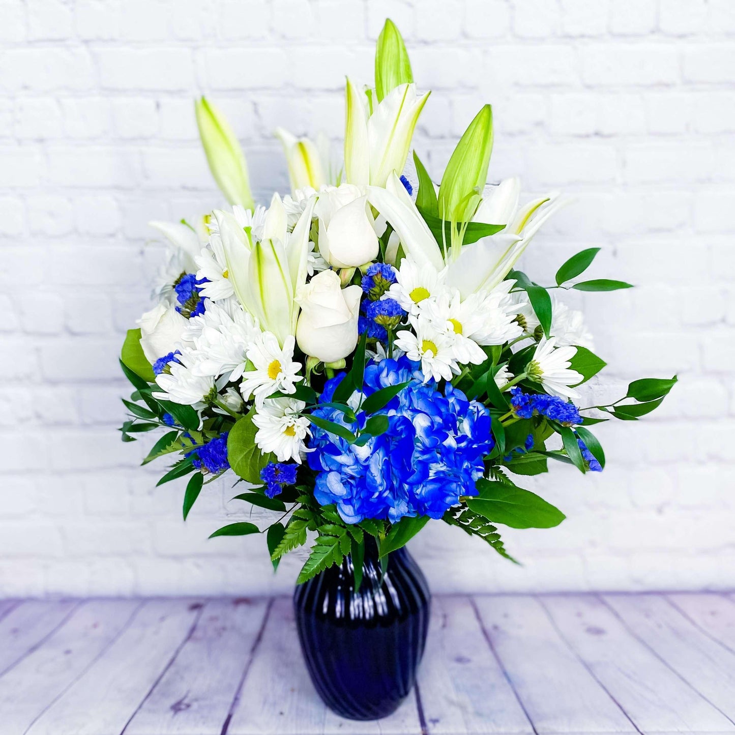 Beautiful Blue Flower Bouquet