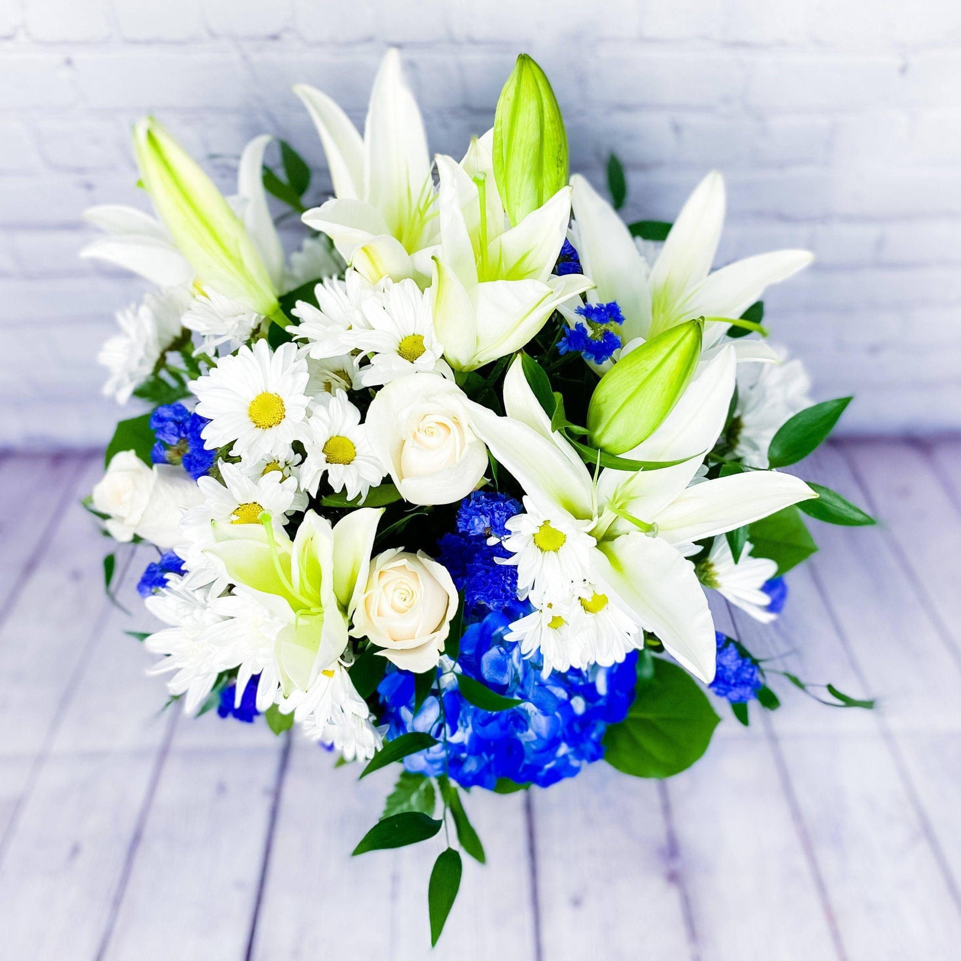 Beautiful Blue Flower Bouquet