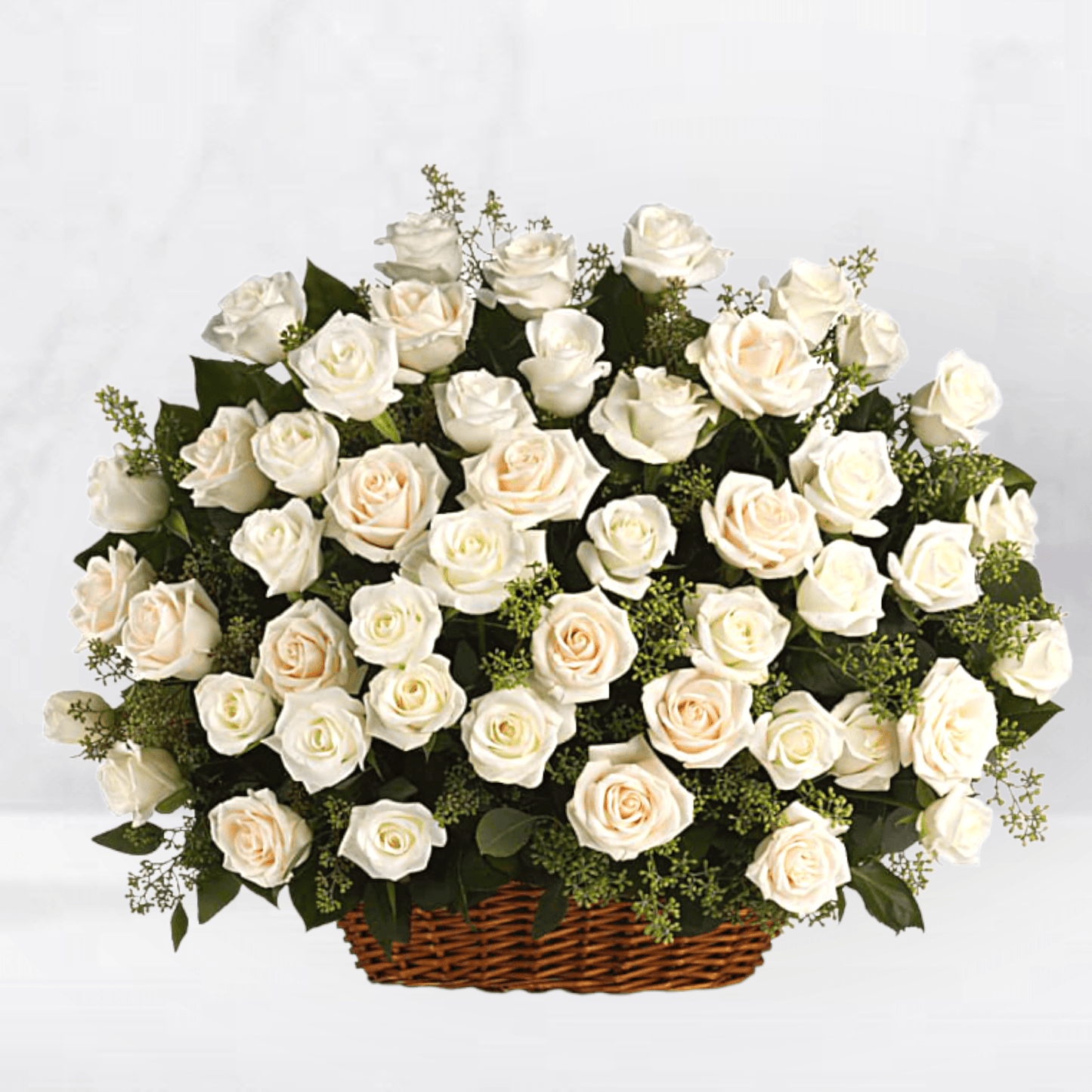 Beautiful Rose Flower Basket