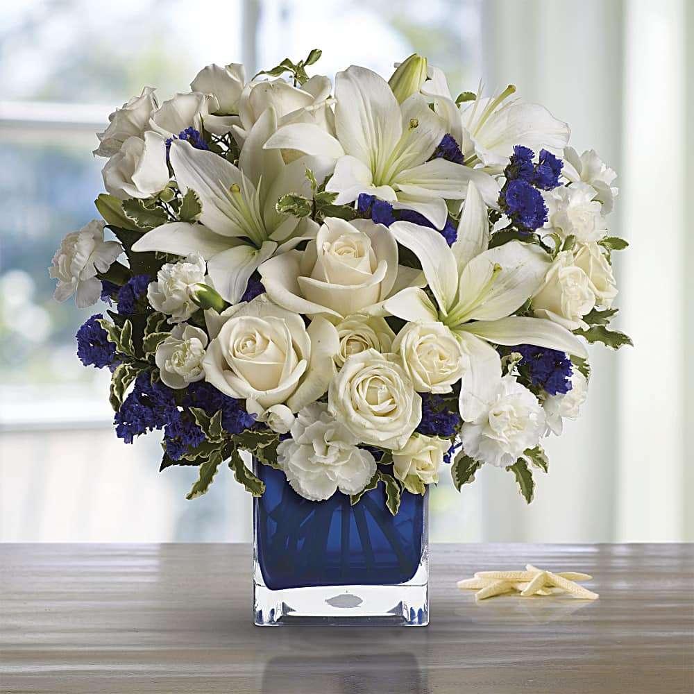 Clear Blue Skies Bouquet - DGM Flowers  | Fort Lauderdale Florist