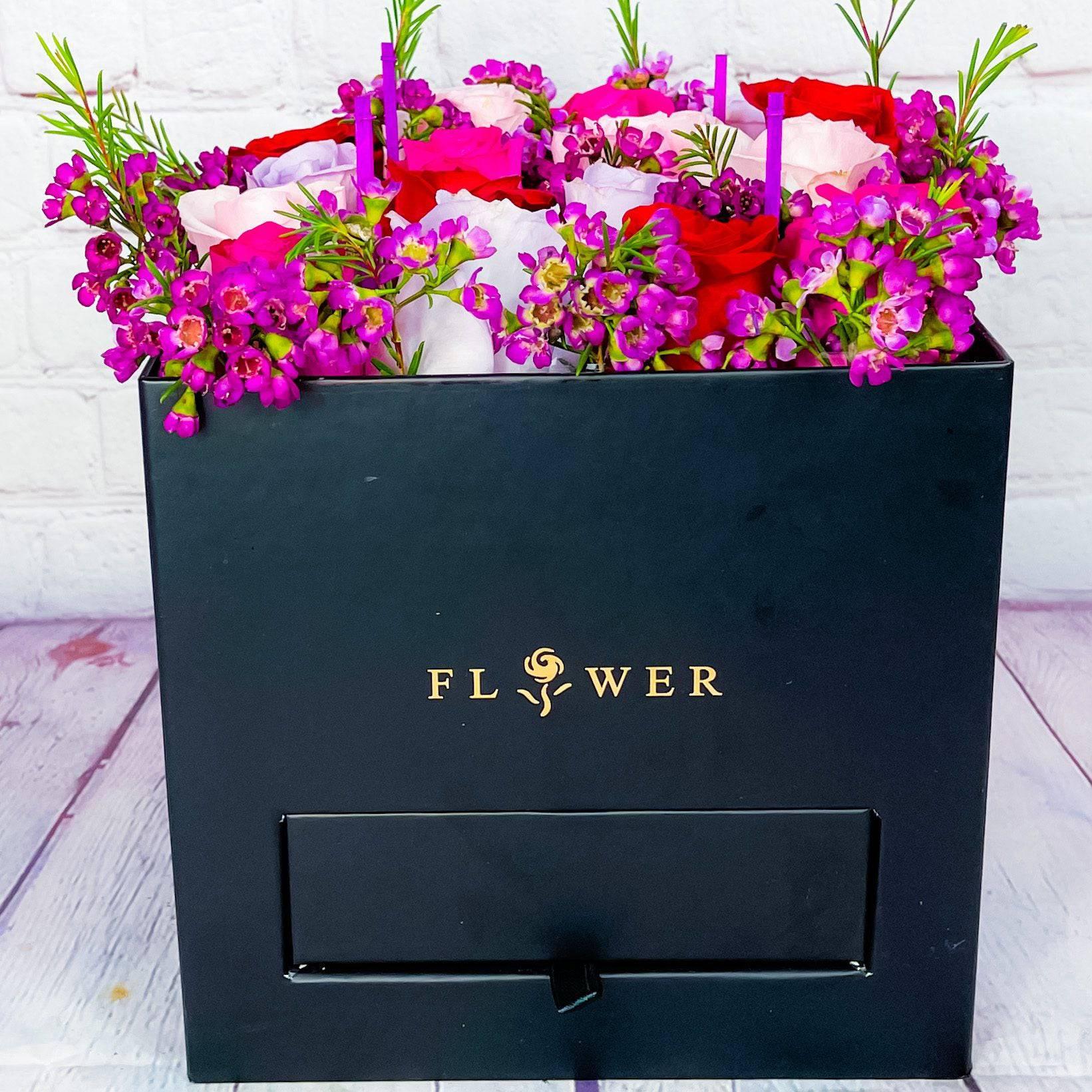 Confetti Rose Dessert Box - DGM Flowers  | Fort Lauderdale Florist