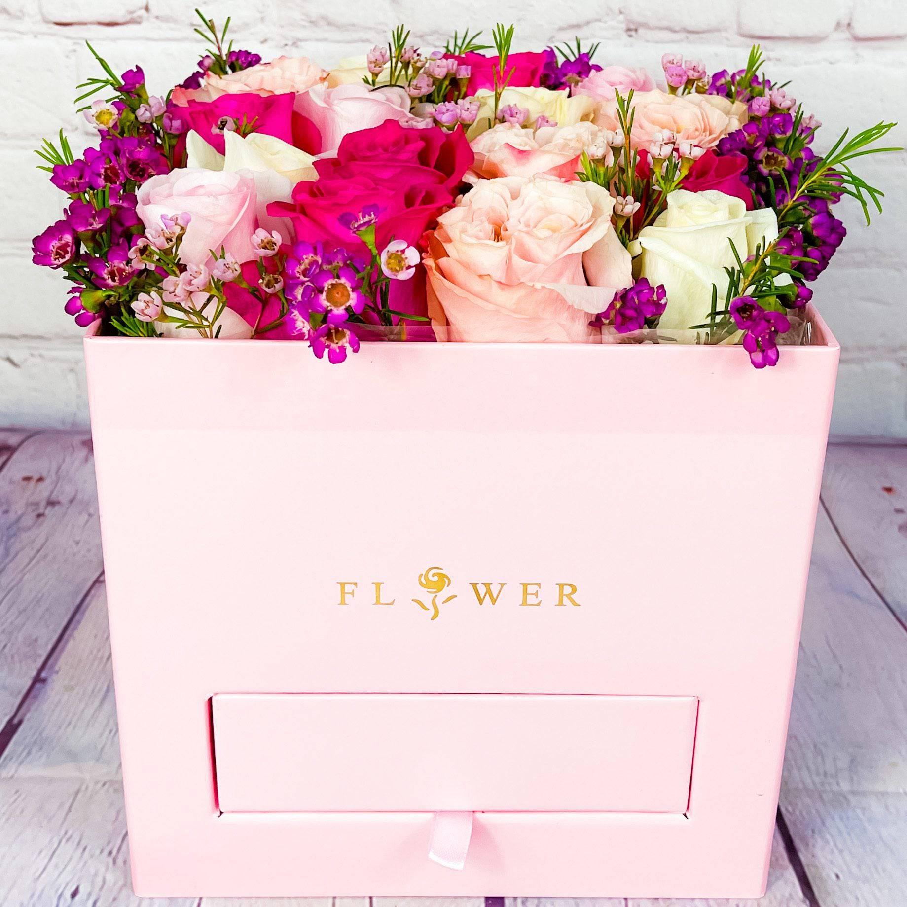 Confetti Rose Dessert Box - DGM Flowers  | Fort Lauderdale Florist