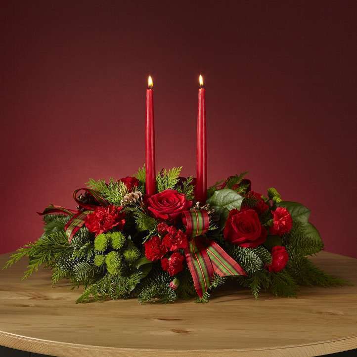 By the Candlelight Centerpiece - DGM Flowers  | Fort Lauderdale Florist