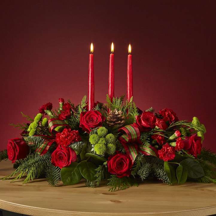 By the Candlelight Centerpiece - DGM Flowers  | Fort Lauderdale Florist