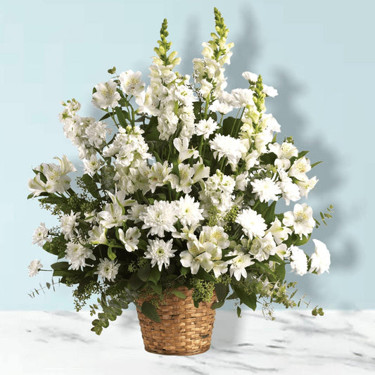 Heavenly Light Basket - DGM Flowers  | Fort Lauderdale Florist