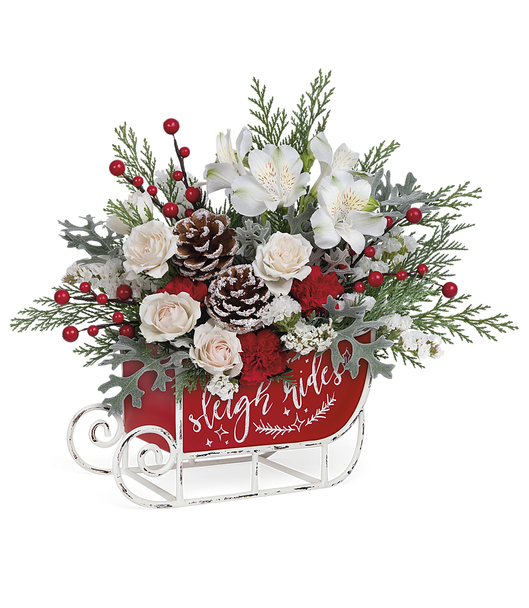 Frosted Sleigh Bouquet - DGM Flowers  | Fort Lauderdale Florist