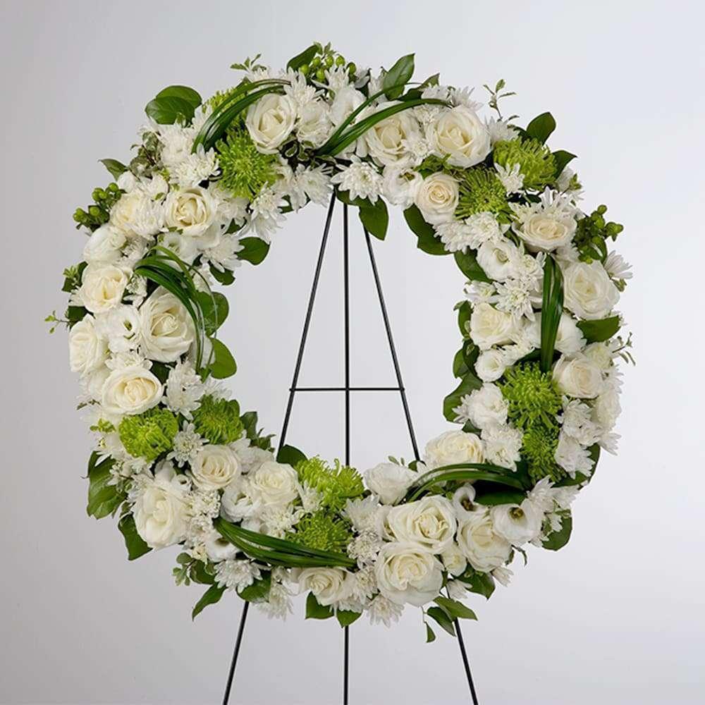 Lasting Serenity Wreath - DGM Flowers  | Fort Lauderdale Florist