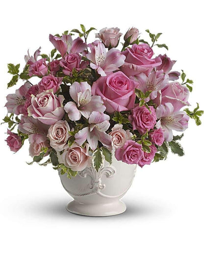 Pink Potpourri Bouquet with Roses - DGM Flowers  | Fort Lauderdale Florist