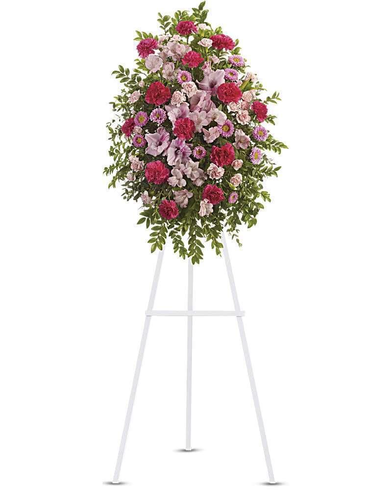 Pink Tribute Spray - DGM Flowers  | Fort Lauderdale Florist