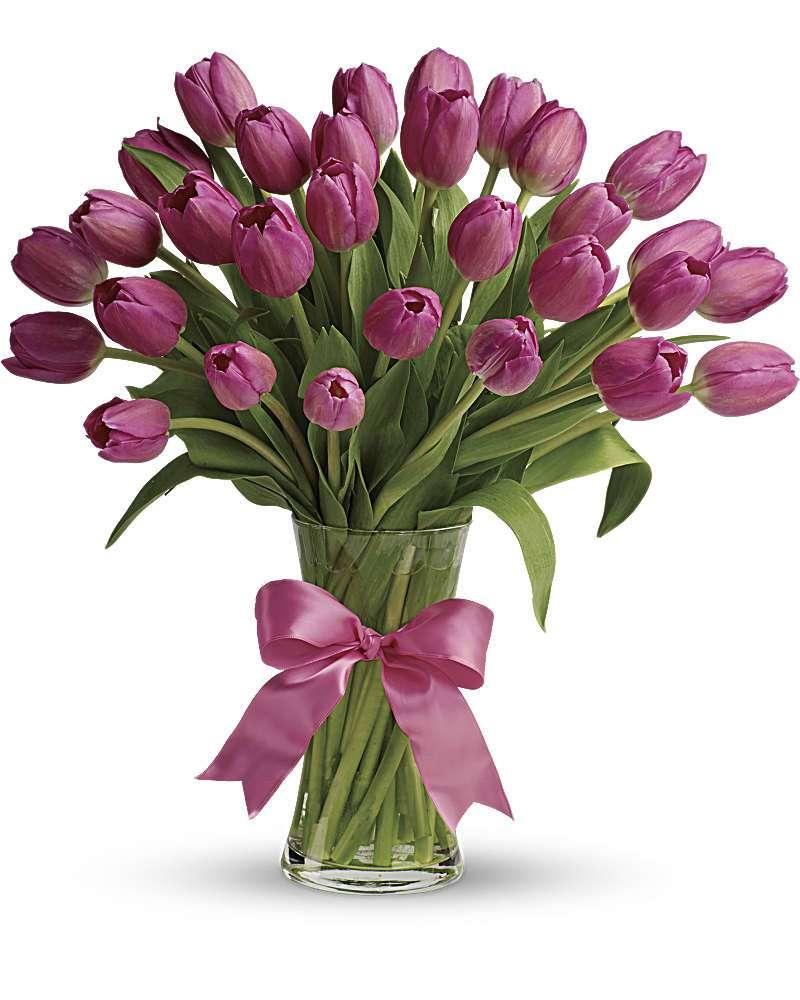 Precious Pink Tulips Bouquet - DGM Flowers  | Fort Lauderdale Florist