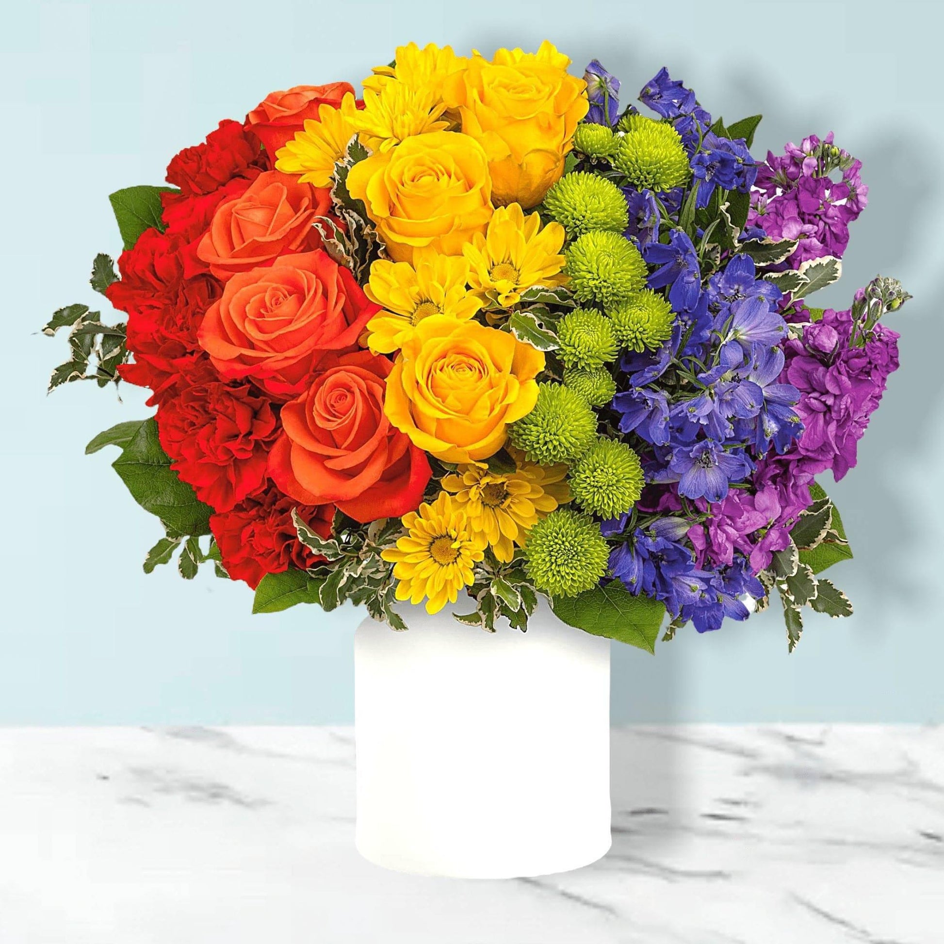 Rainbow Love Bouquet - DGM Flowers  | Fort Lauderdale Florist
