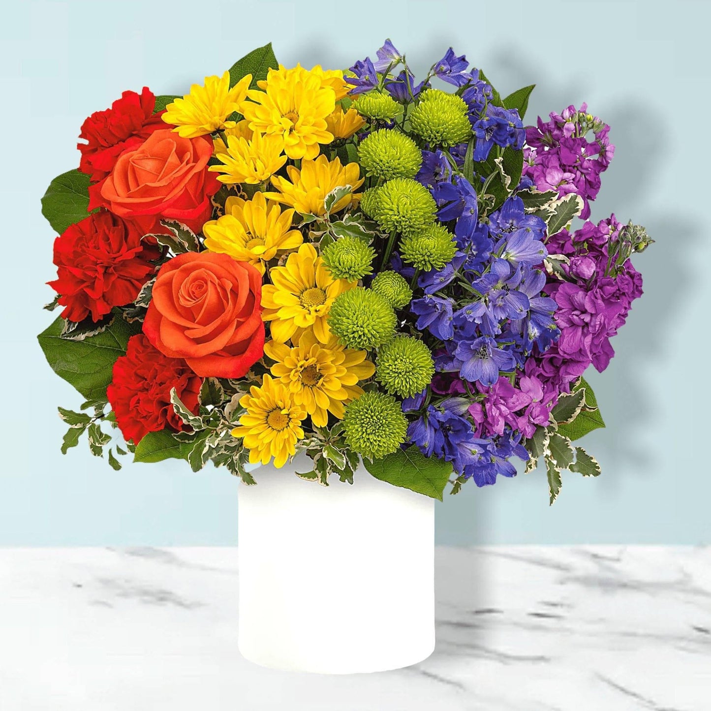 Rainbow Love Bouquet - DGM Flowers  | Fort Lauderdale Florist