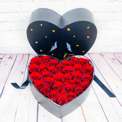 Rose Heart Locket Box - DGM Flowers  | Fort Lauderdale Florist