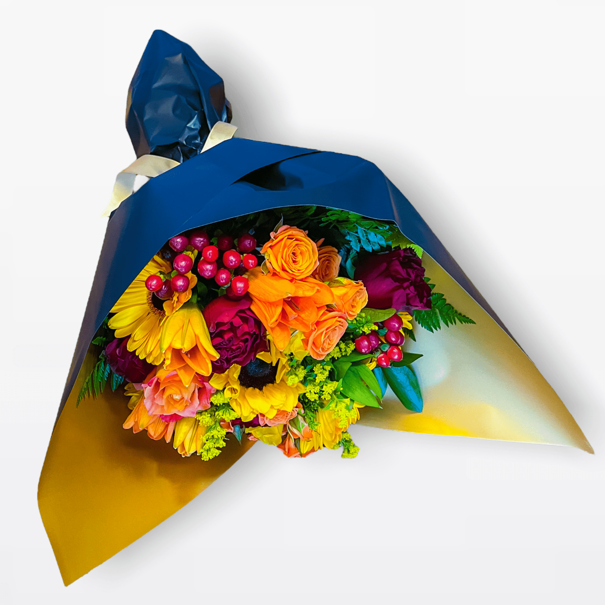 Summers Fall Wrapped Bouquet - DGM Flowers  | Fort Lauderdale Florist