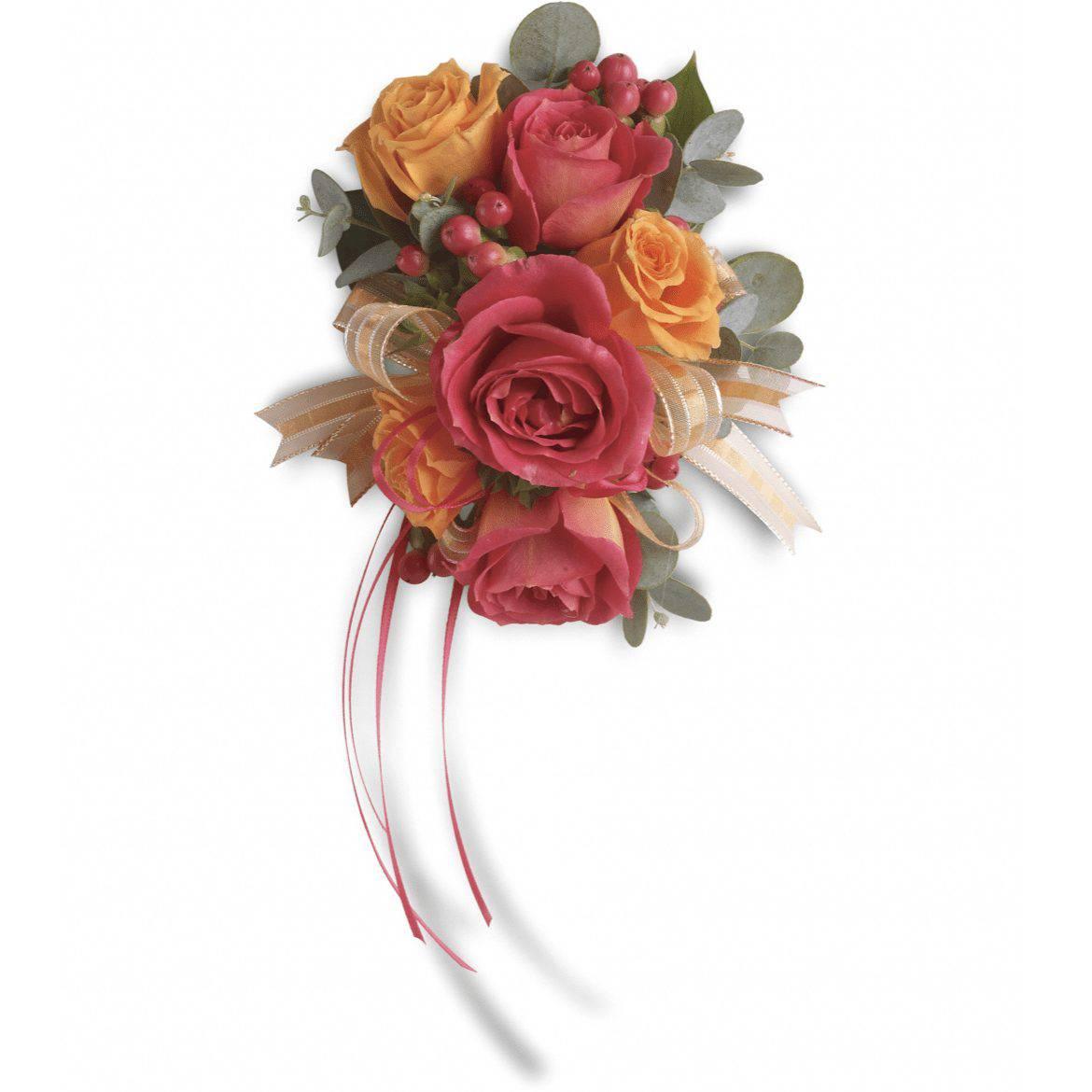 Sunset Beauty Wristlet Corsage - DGM Flowers  | Fort Lauderdale Florist
