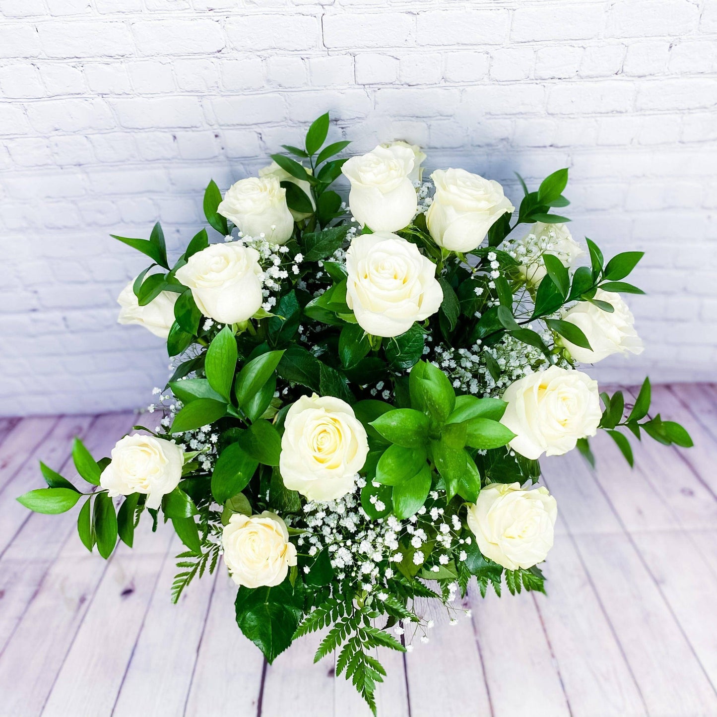 White Roses, One Dozen, Premium Long Stem Rose - DGM Flowers  | Fort Lauderdale Florist