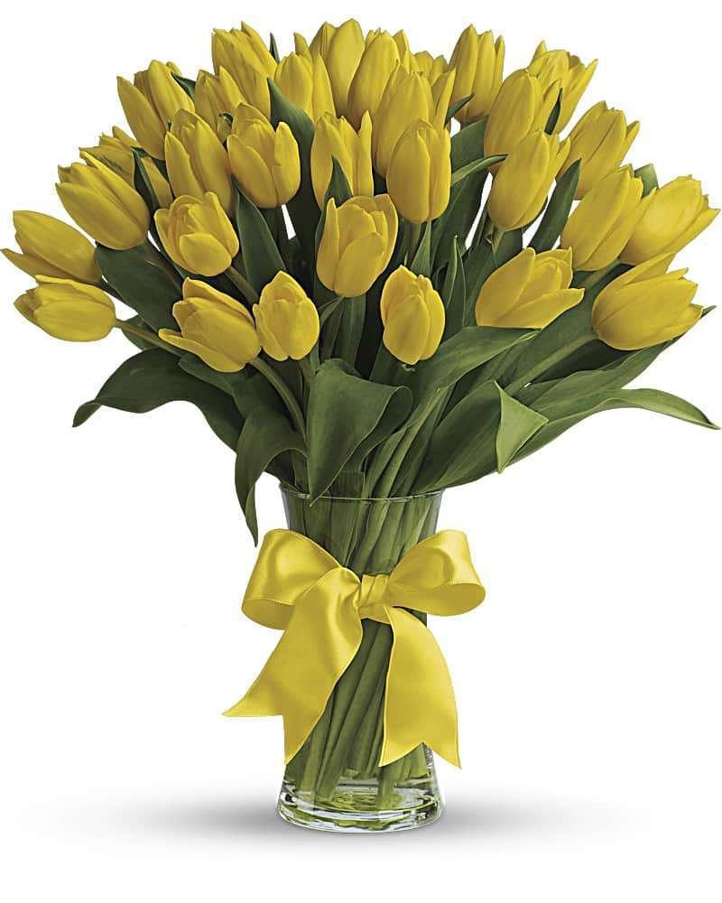 Yellow Tulips Bouquet - DGM Flowers  | Fort Lauderdale Florist